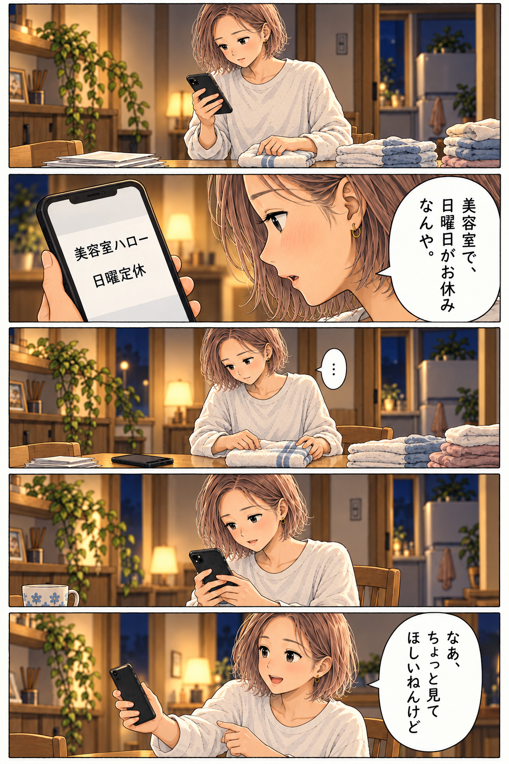 4ページ目：夜にハローの求人を見つける